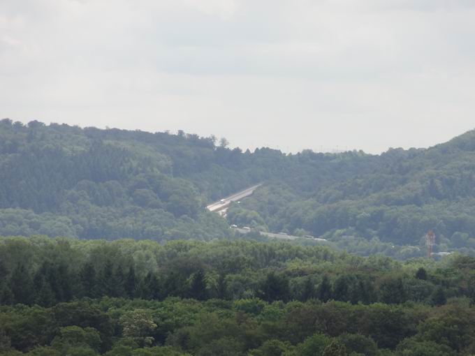 Lauterberg Karlsruhe: Blick Autobahn A8