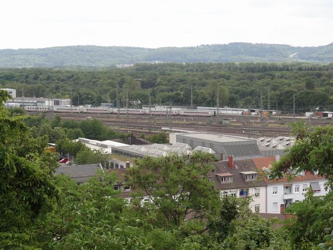 Lauterberg Karlsruhe: Blick Rangierbahnhof