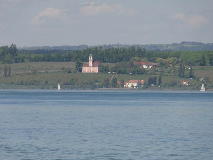 Insel Mainau: Blick Birnau