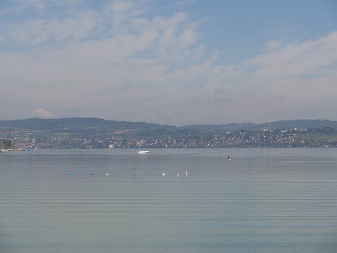 Inselbrcke Mainau: Blick berlingen