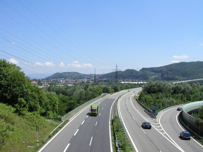 Autobahn (A98) bei Lrrach