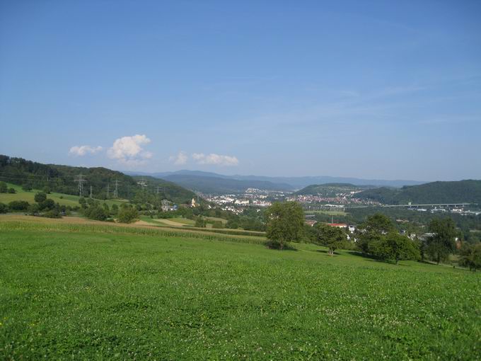 Bergweg: Blick Karlshhe