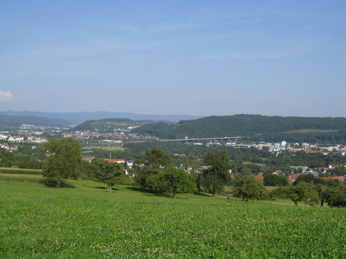 Bergweg: Blick Wiesentalbrcke