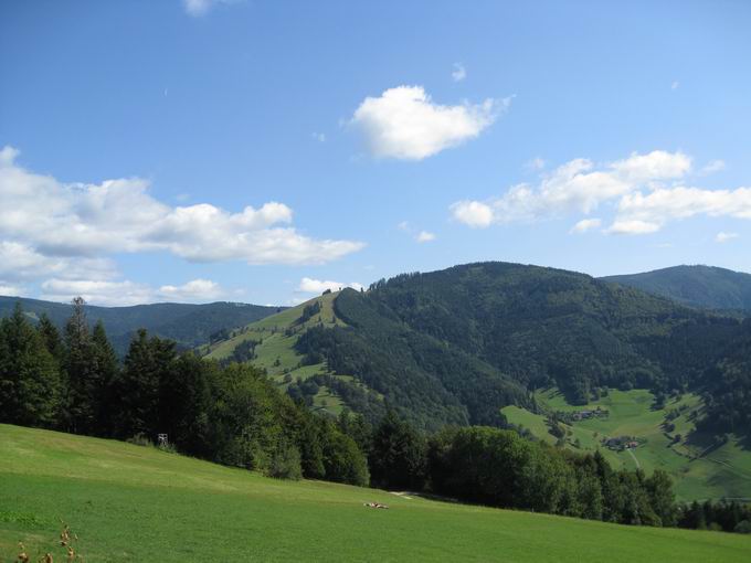 Breitenackerhtte Mnstertal: Blick Eckle