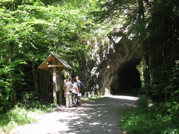 Felsentunnel Murgtalpfad Sdschwarzwald