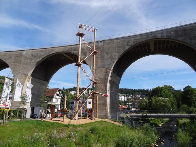 Seilbahn-Attraktion Landesgartenschau Nagold