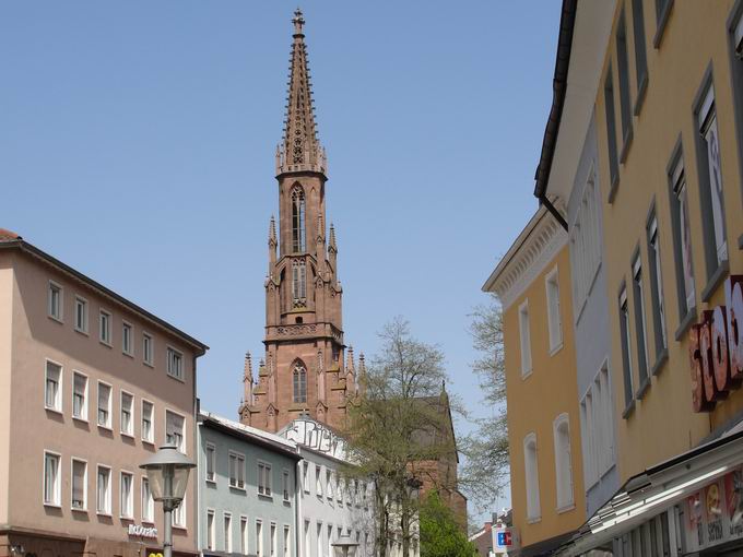 Kirchturm Evangelische Stadtkirche Offenburg