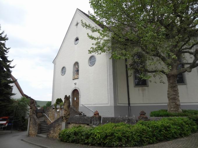 St. Columba Pfaffenweiler: Sdwestansicht