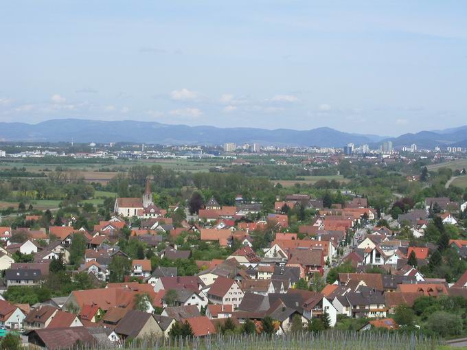 Batzenberg bei Schallstadt: Kirche Wolfenweiler