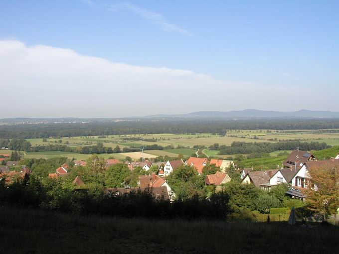 Leutersberg: Blick Kaiserstuhl