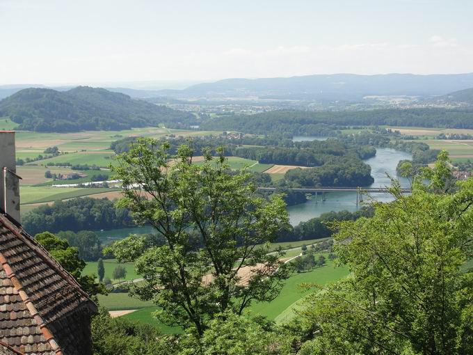 Burg Hohenklingen Blick Hochrhein