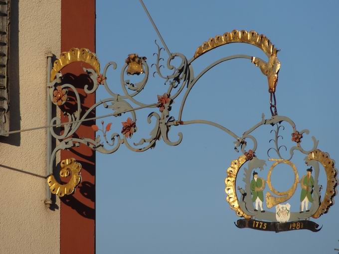 Ausleger Gasthaus zum Waldhorn Sexau