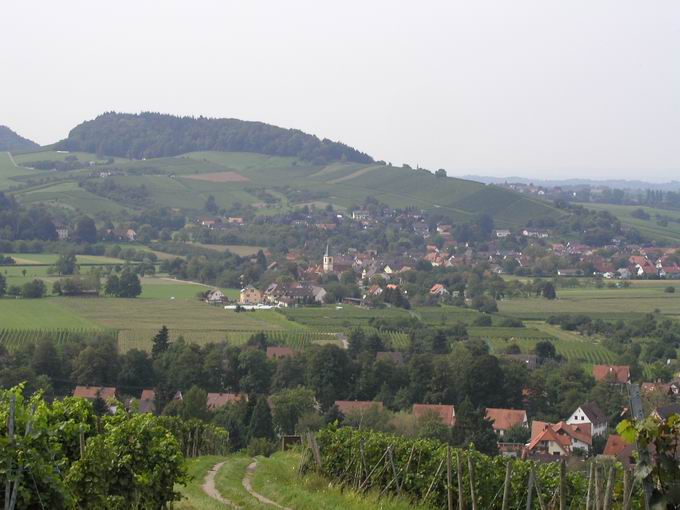 Roter Berg Staufen: Blick Grunern