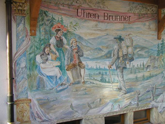 Seestrae Titisee: Wandgemlde Uhren Brunner