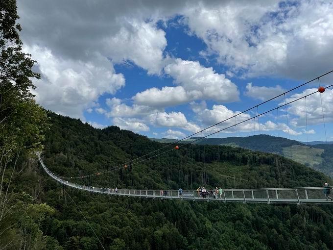 Westlicher Brckenkopf Hngebrcke Todtnau: Ostblick