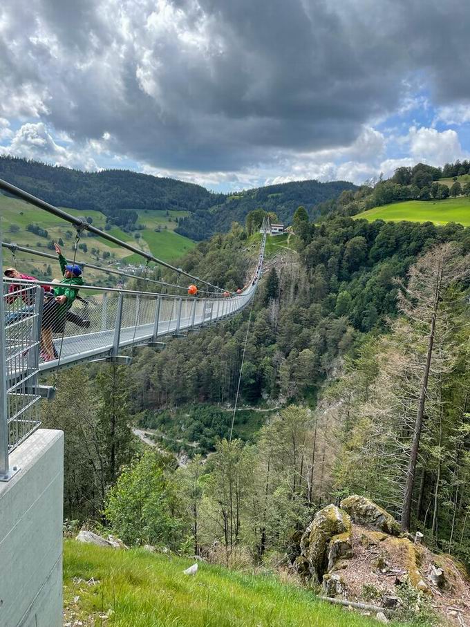 stlicher Brckenkopf Hngebrcke Todtnau: Westblick