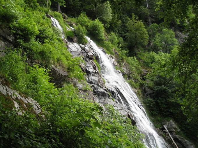Todtnauer Wasserfall: Ostblick Hauptfall