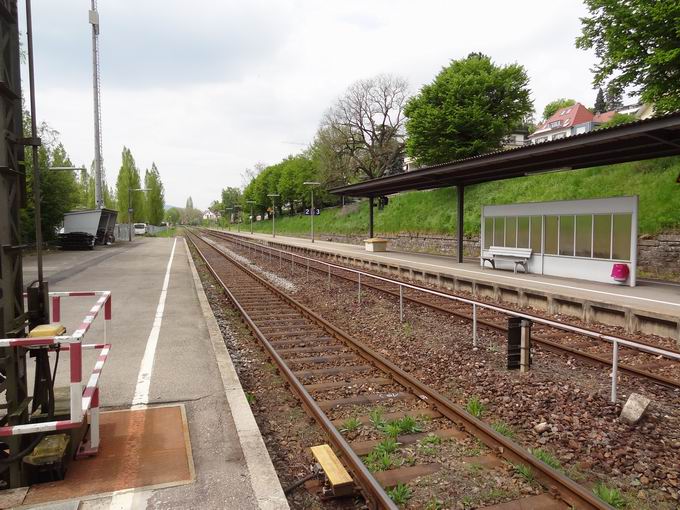 Bahnhof berlingen Therme: Westblick