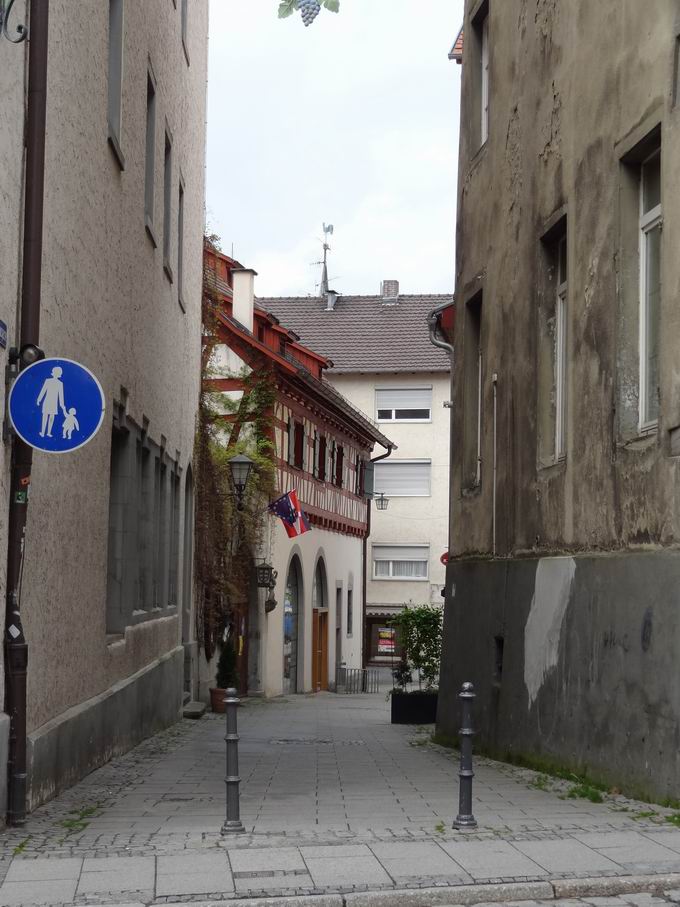 Franziskanerstrae berlingen: Blick Steinhausgasse