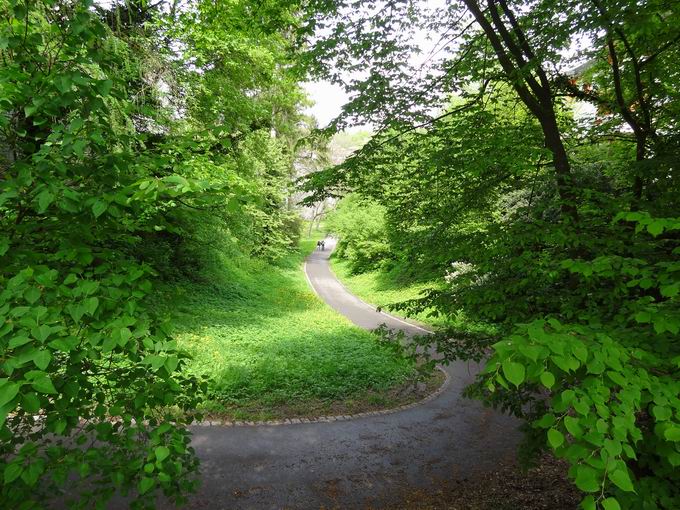 Gradebergstrae: Blick Stadtgraben berlingen