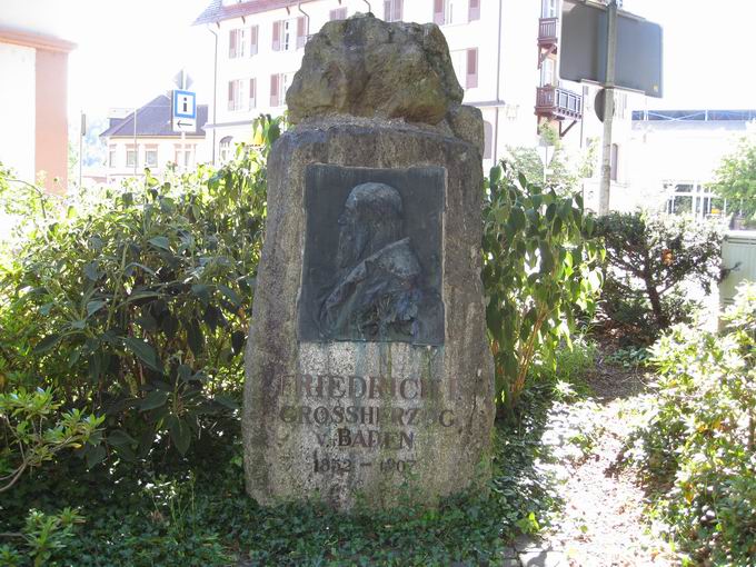 Gedenkstein Großherzog Friedrich I. von Baden