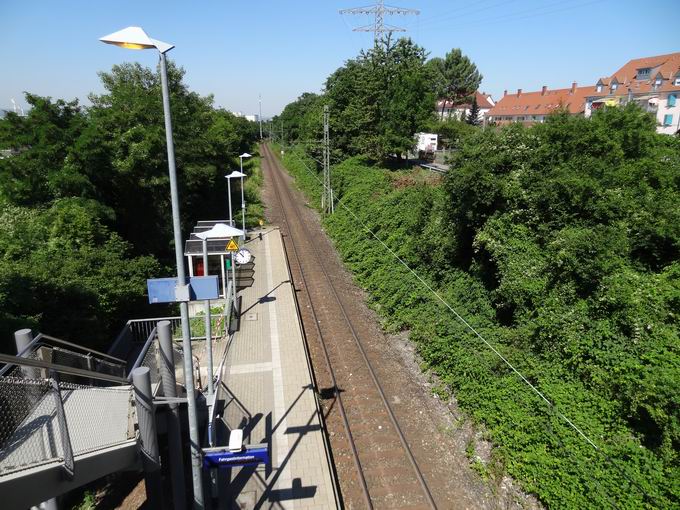 Westblick Bahnhof Weil am Rhein Gartenstadt