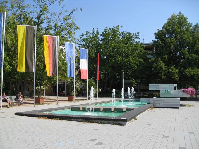 Brunnen Rathausplatz Weil am Rhein