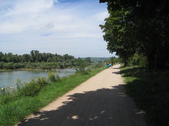 Stauwehr Mrkt: Rheinuferweg