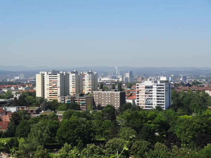 Weiler Weinweg: Blick Leopoldshfe