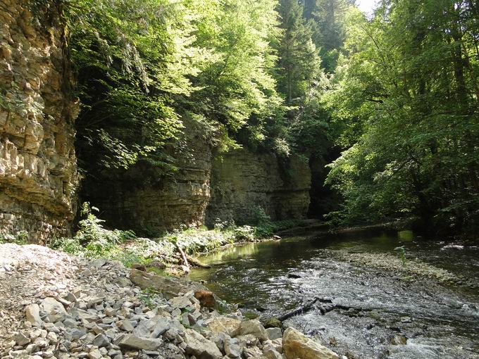 Fluss Wutach bei Ewatingen