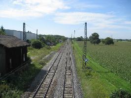 Bahnhof Auggen: Sdblick Rheintalbahn