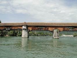 Alte Holzbrücke von Säckingen: Brückenpfeiler