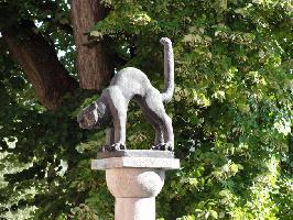 Skulptur Kater-Hiddigeigei-Brunnen