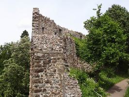 Burg Badenweiler: Blick Westliche Ringmauer