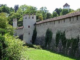 Letziturm Basel: Ostansicht Stadtmauer