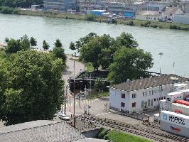 Siloturm Basel: Wiesenmündung Rhein