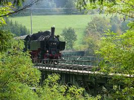 Biesenbach-Viadukt: Dampflok 93 1360