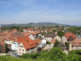 Eckartsberg: Blick Kaiserstuhl