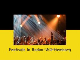 Bild Festivals in Baden-W�rttemberg