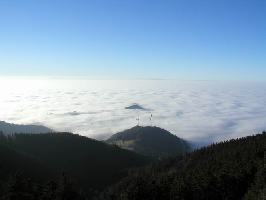 Inversionswetterlage Schauinsland (1284m)