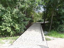 Donauursprung Zusammenfluss Brigach und Breg: Steg