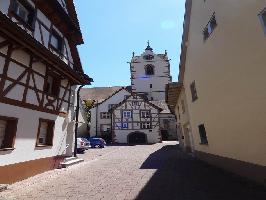 Hauptstrae Endingen: Blick Peterskirchplatz