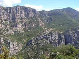 Col d`Illoire Verdonschlucht: Blick Landstrae D 952