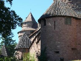 Hohknigsburg: sdliche Burgmauer