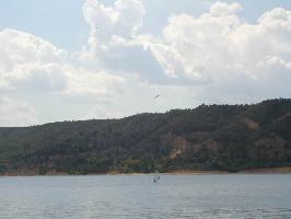 Lac de Sainte-Croix: Surfer auf dem See