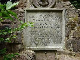 Inschrift groe Grabsttte Tennenbach