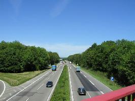 Autobahn-Anschlussstelle Freiburg-Süd: Nordblick