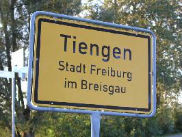 Ortsschild Freiburg Tiengen