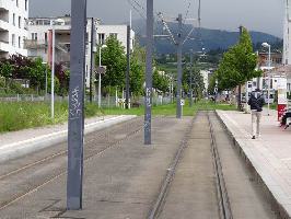 Haltestellen Freiburg: Innsbrucker Strae Ostblick