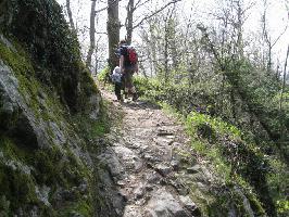 Kybfelsen: nrdlicher Wanderweg